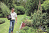Francisco Costa in his Bellport, NY garden: shot by Jenny Gage & Tom Betterton for domino magazine.